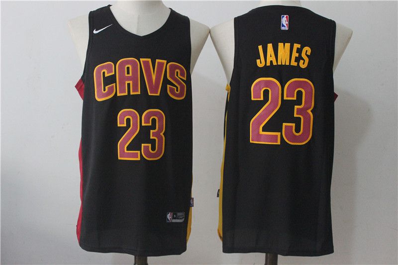Men Cleveland Cavaliers #23 Lebron James Black NBA Jerseys->cleveland cavaliers->NBA Jersey